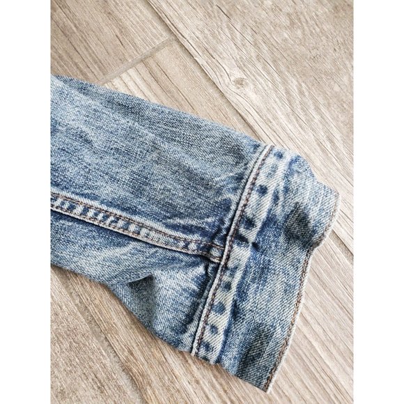 Gap 1969 Jean Jacket Mens Small Blue Denim Trucker Medium Wash 4 Pockets - Picture 5 of 6